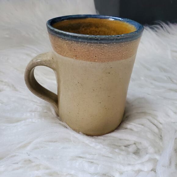 Fruit Motif Hand Thrown Pottery Coffee Tea Mug Cup - Picture 2 of 6